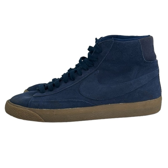 Nike Blazer Men's SZ 9 Mid Premium BINARY BLUE 429988-403 Trainer Sneakers Shoes - Picture 3 of 16
